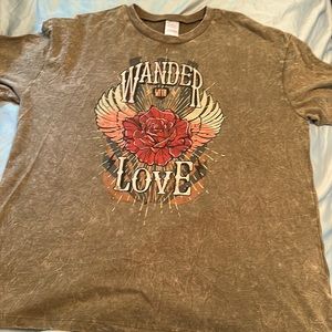 Graphic T shirt light brown originally from Walmart